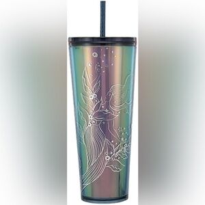 Starbucks holiday 2023 iridescent siren mermaid tumbler cup venti